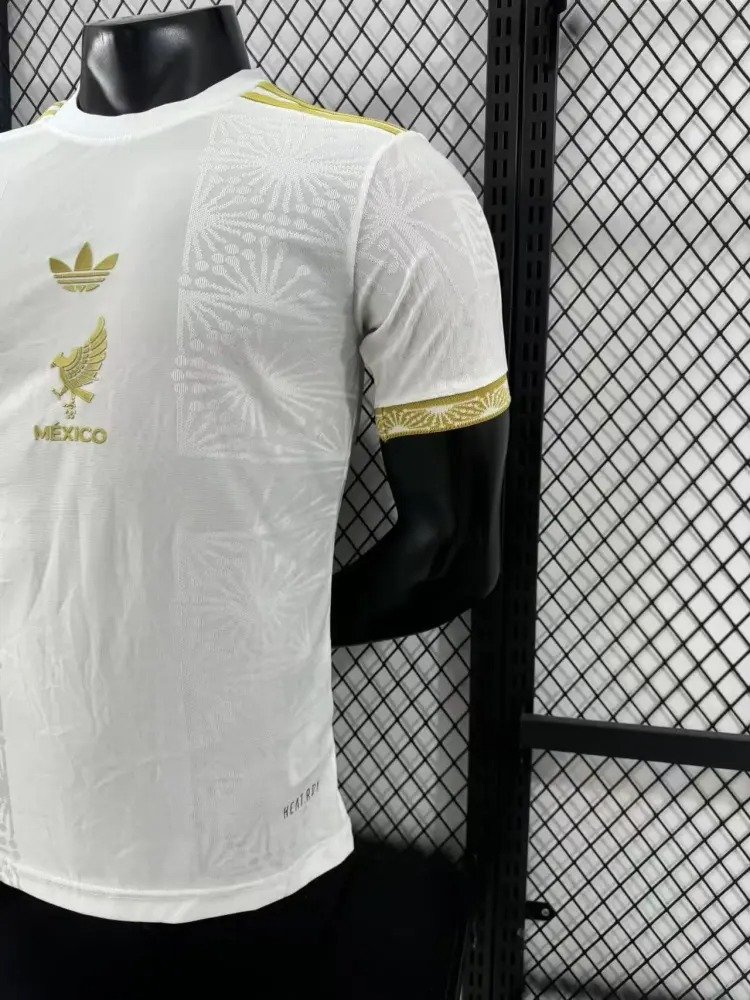 2025_2026 Mexico Golden Cup White Special Edition Football Shirt (Player Edition) - Image 3