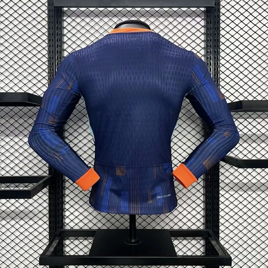 2024_2025 Netherlands Away Long Sleeve Football Shirt (Player Edition) - Image 2