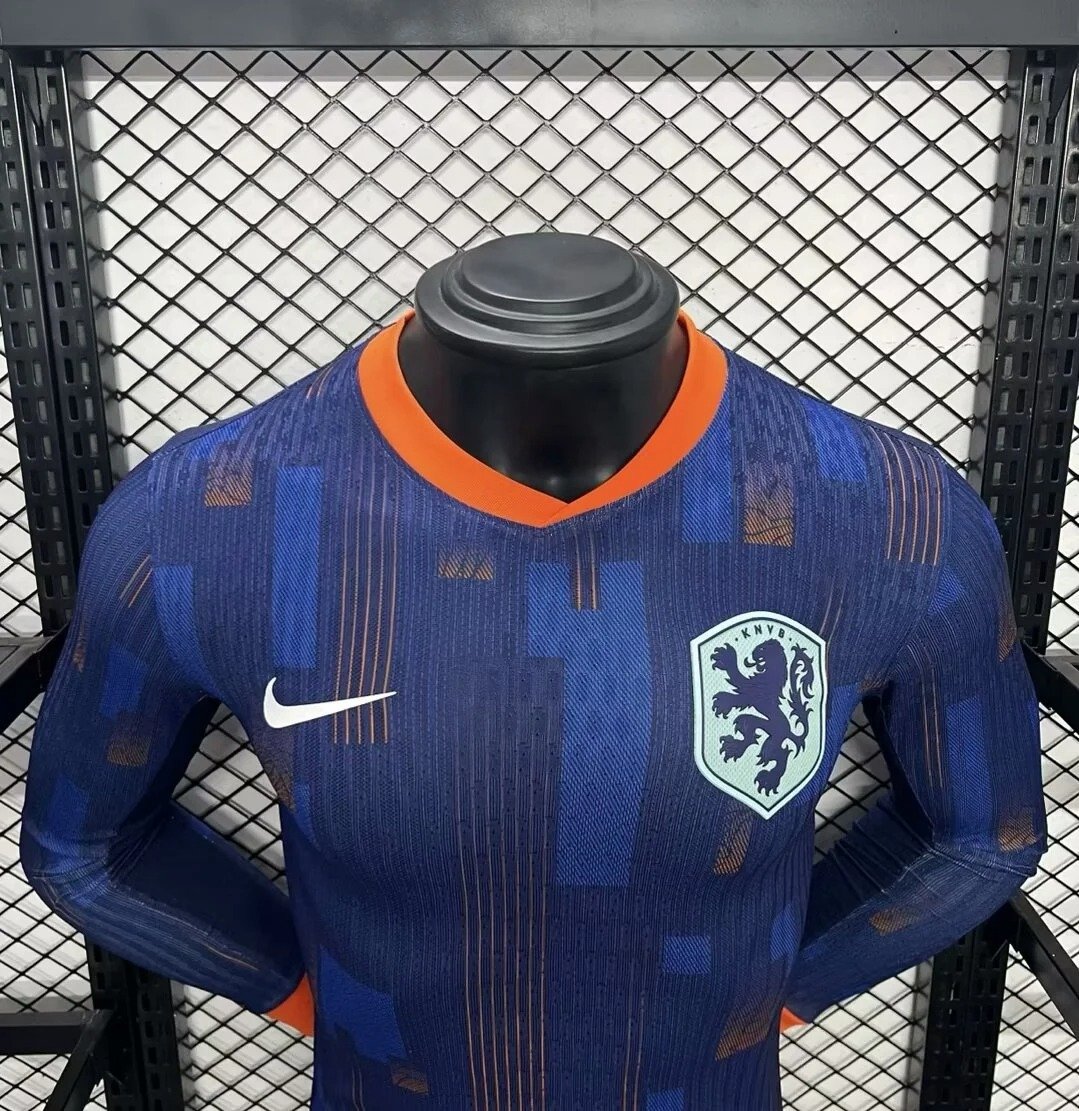 2024_2025 Netherlands Away Long Sleeve Football Shirt (Player Edition) - Image 3