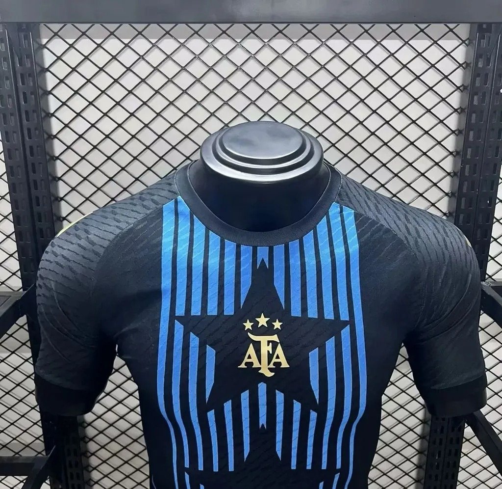 2024_2025 Argentina pre-match training football shirt (player version) - Image 2