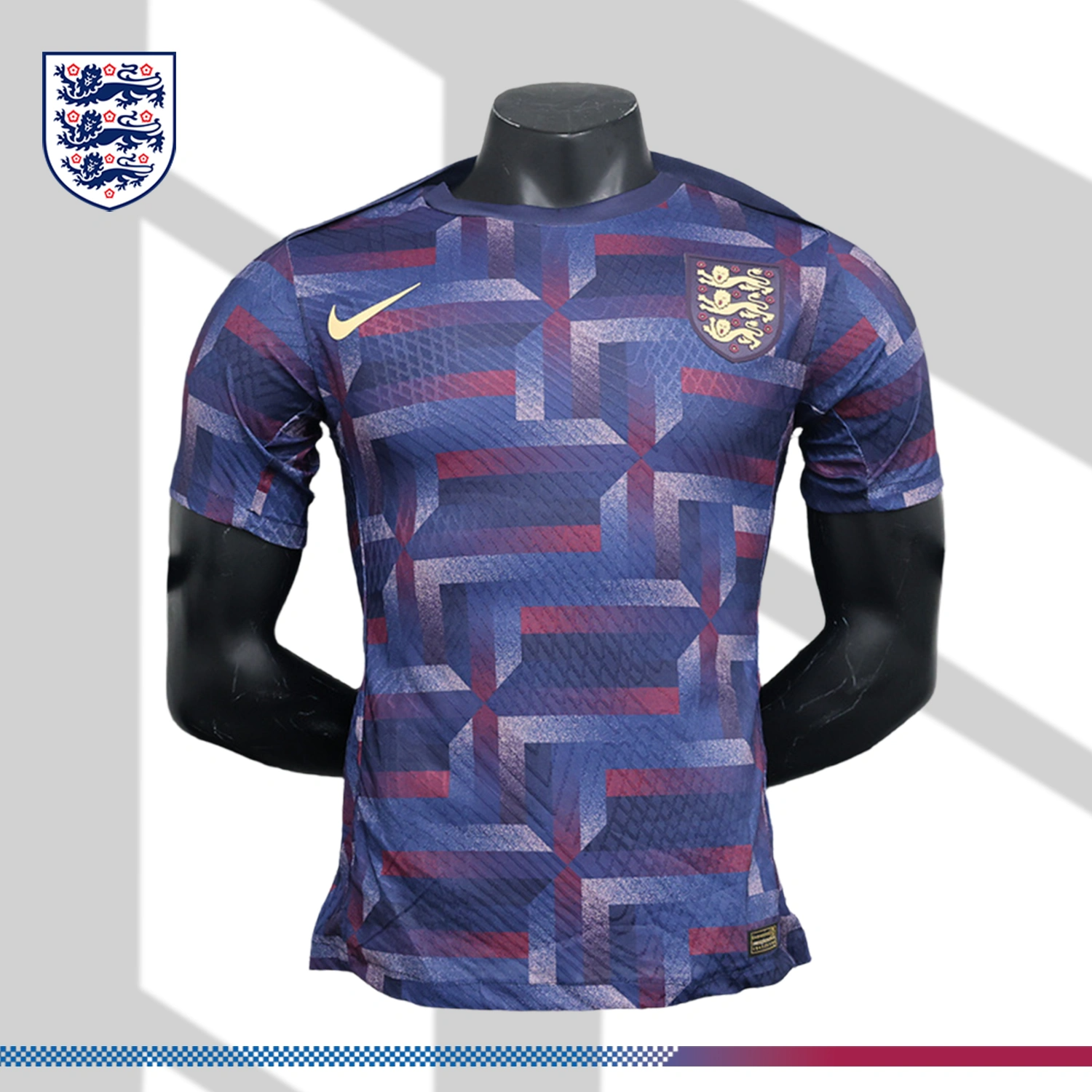 2024_2025 England European Cup Training Jersey Football Jersey (Player Edition)