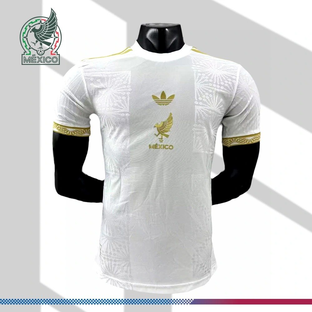 2025_2026 Mexico Golden Cup White Special Edition Football Shirt (Player Edition)