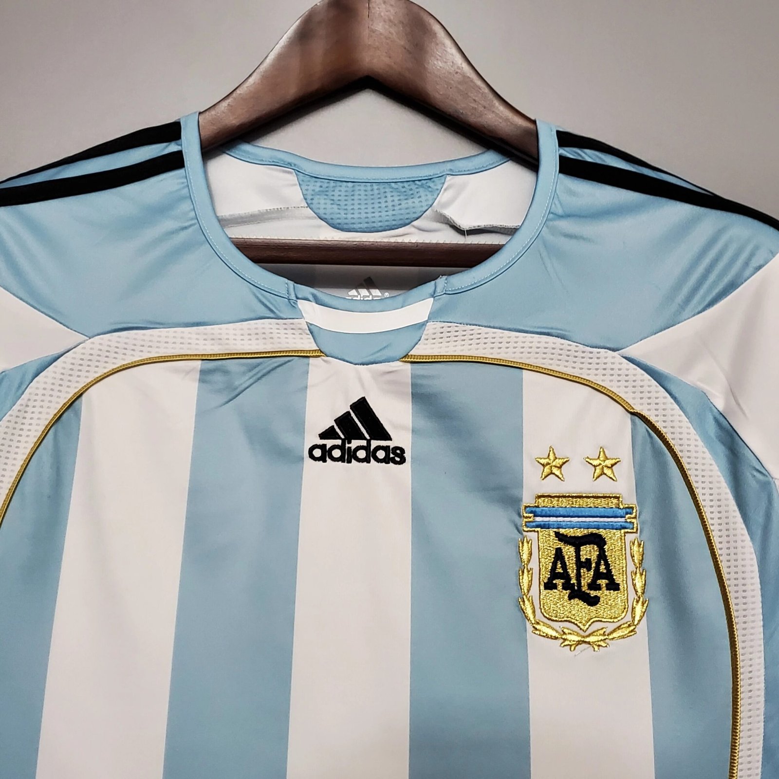 2006 Argentina World Cup Home Retro Football Shirt - Image 3