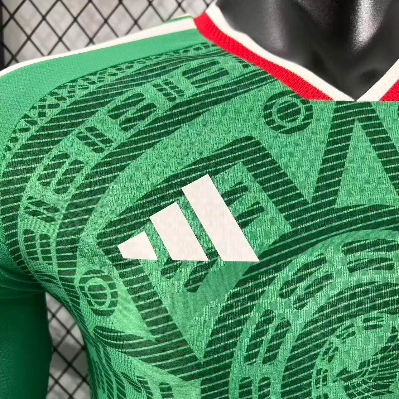 2025_2026 Mexico Home Long sleeves Football Shirt (Player Edition) - Image 6