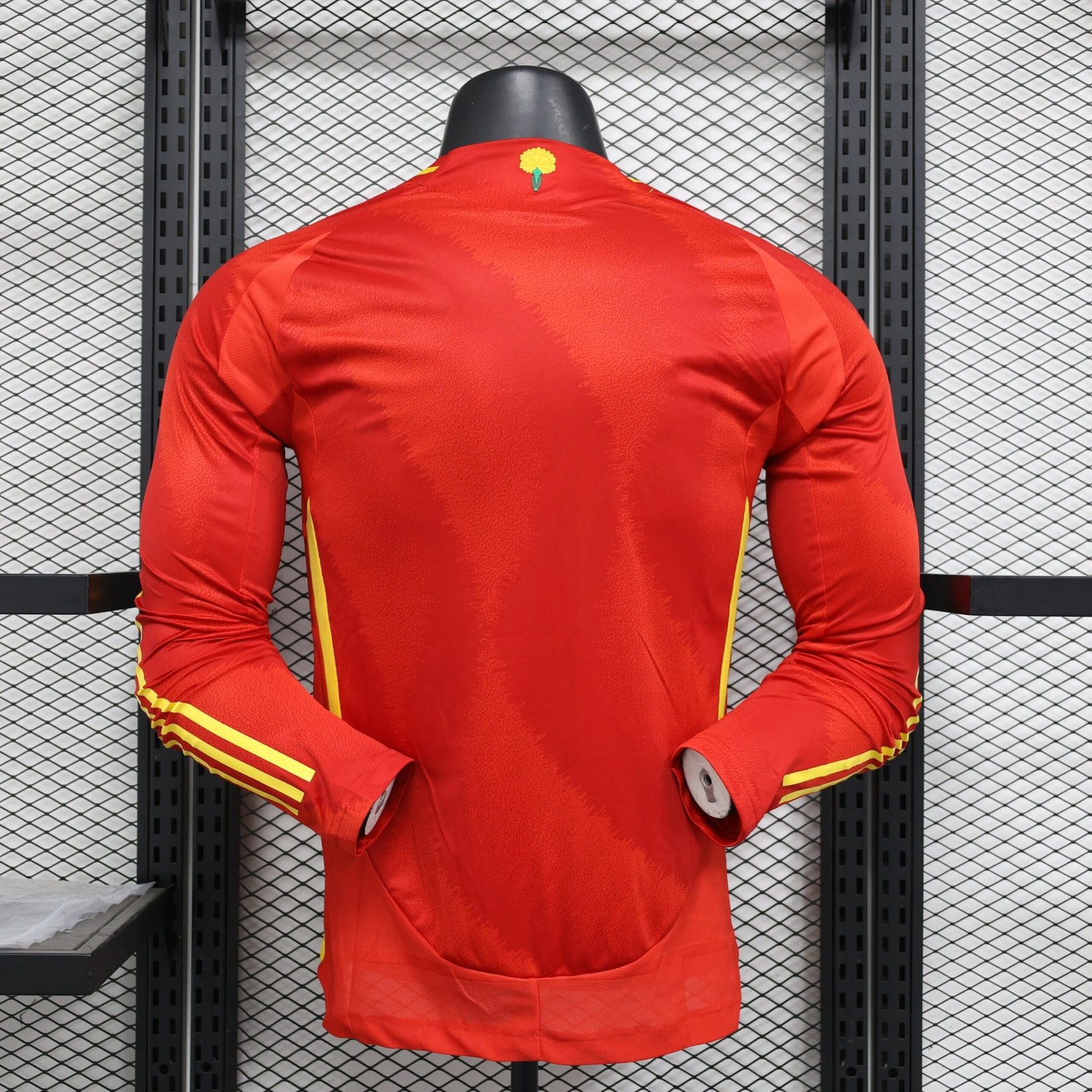2024 Spain Home Long Sleeve Football Shirt (Player Edition) - Image 2