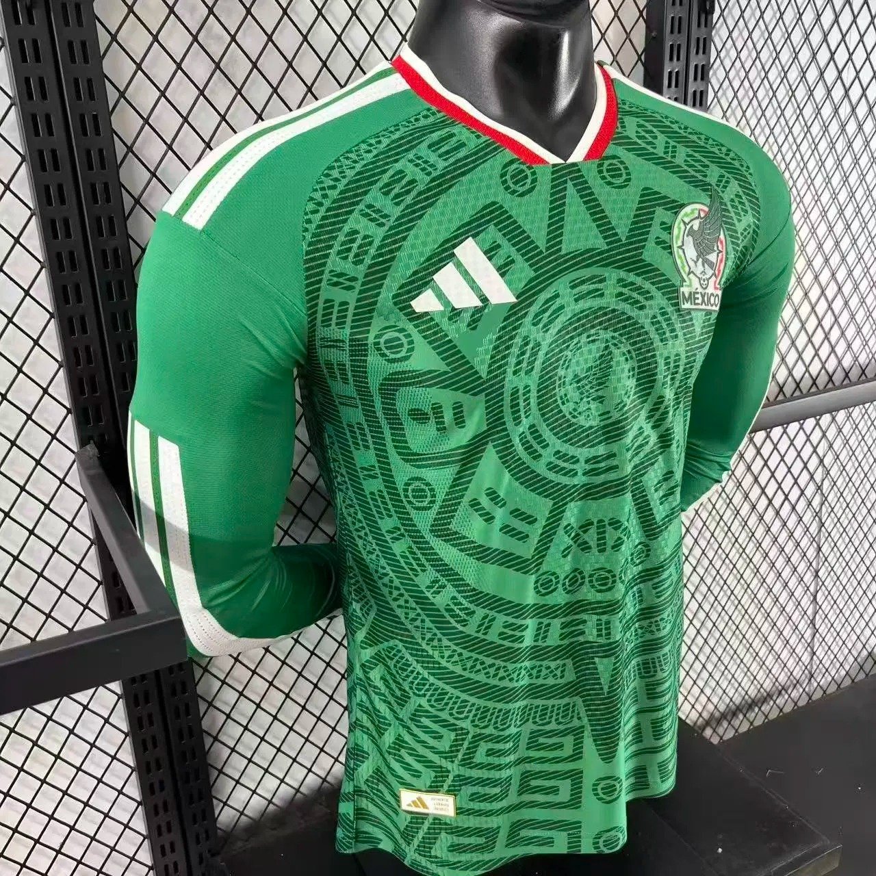 2025_2026 Mexico Home Long sleeves Football Shirt (Player Edition) - Image 3
