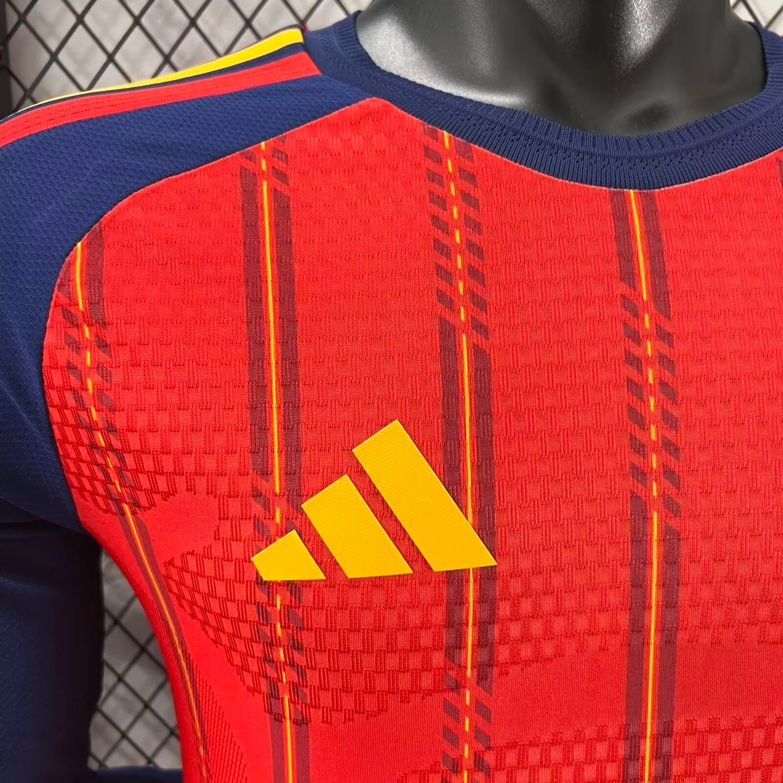2026 Spain Home Long-Sleeve Football Jersey (Player Version) - Image 6