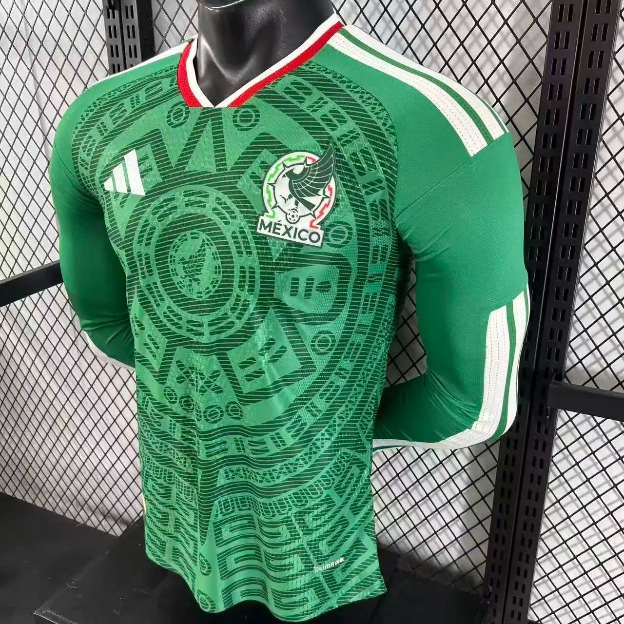 2025_2026 Mexico Home Long sleeves Football Shirt (Player Edition) - Image 4