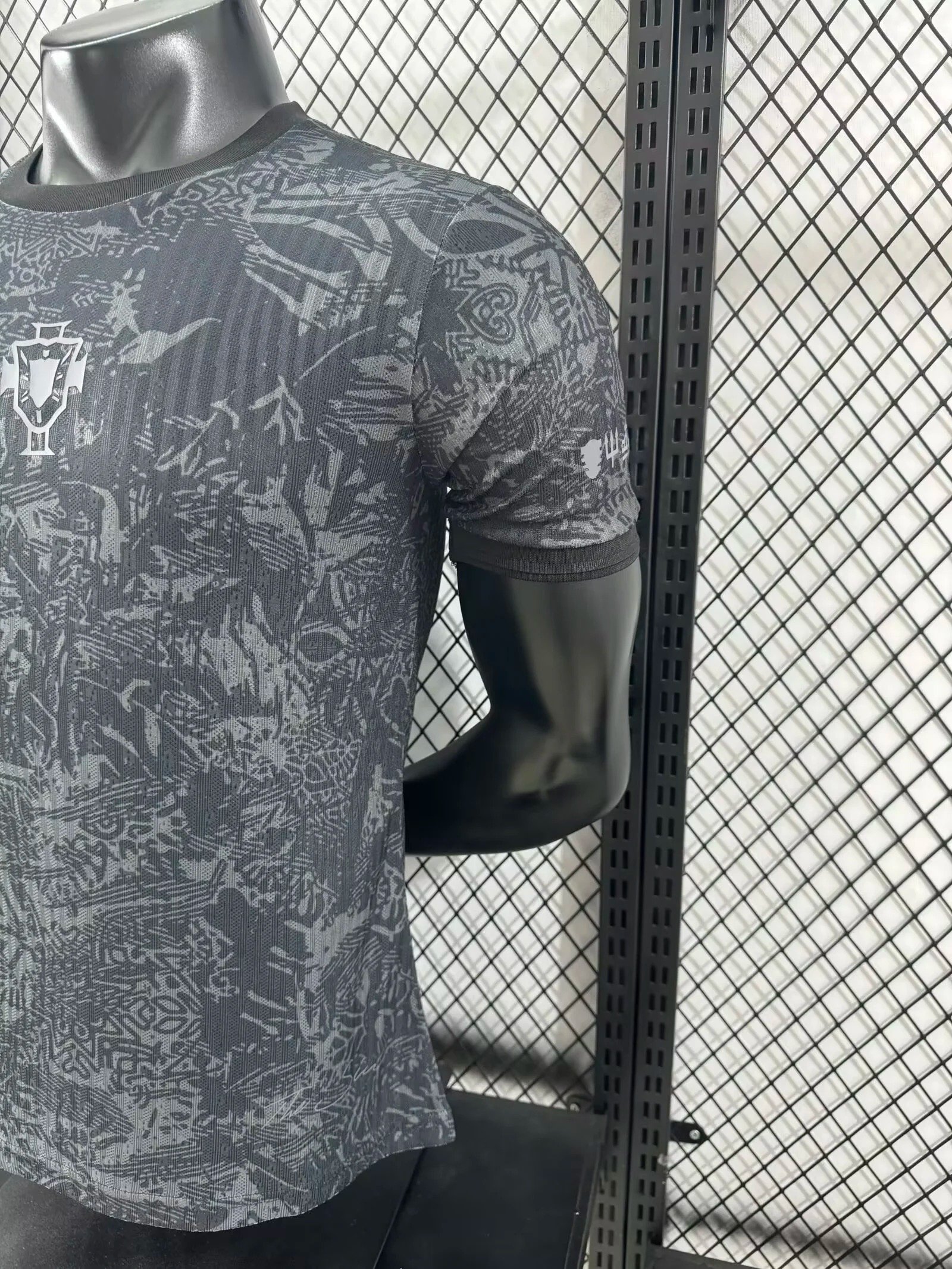 2024_2025 Portugal Black Grey Special Edition Football Jersey (Player Edition) - Image 3