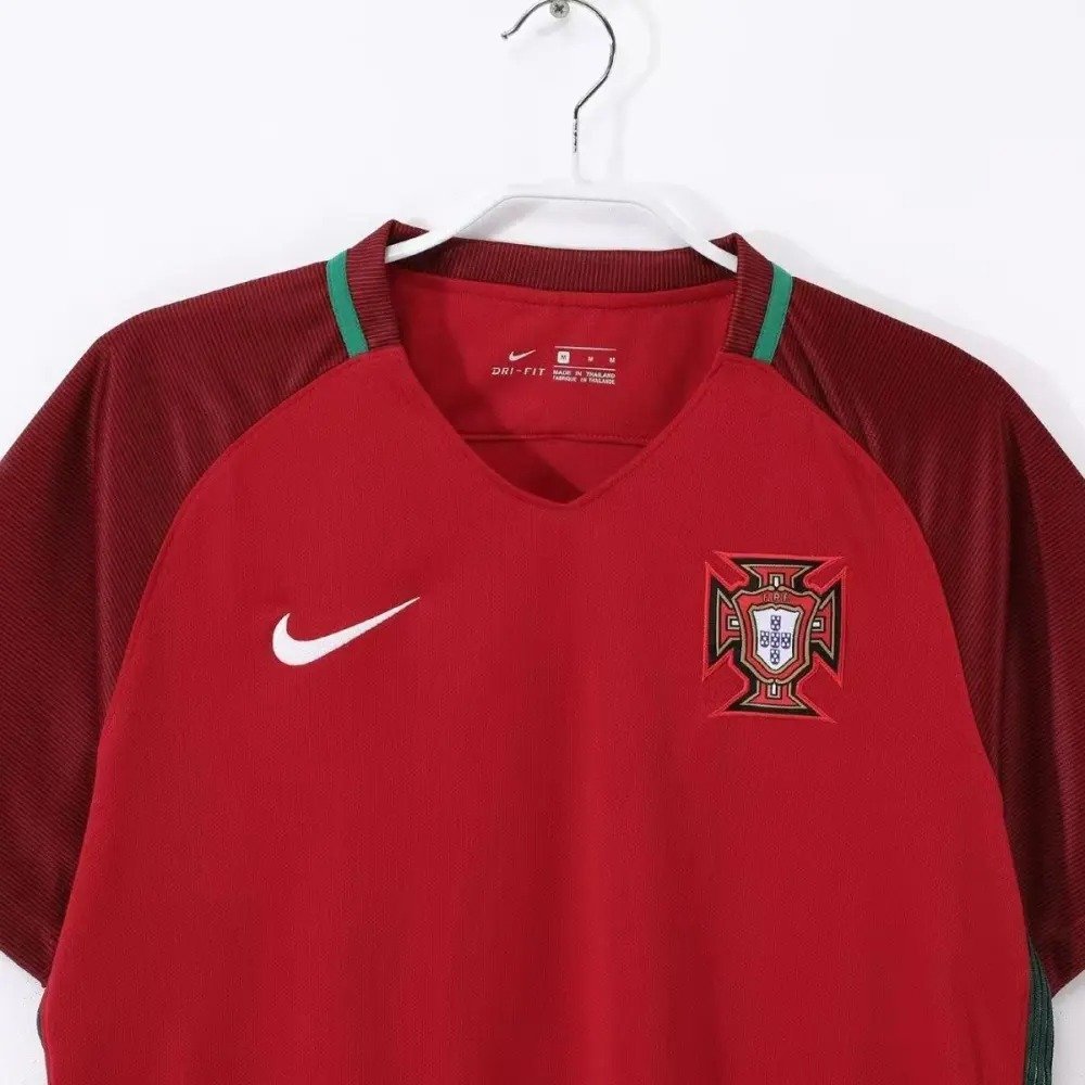 2016 Portugal Home Football Shirt (Retro Edition) - Image 3