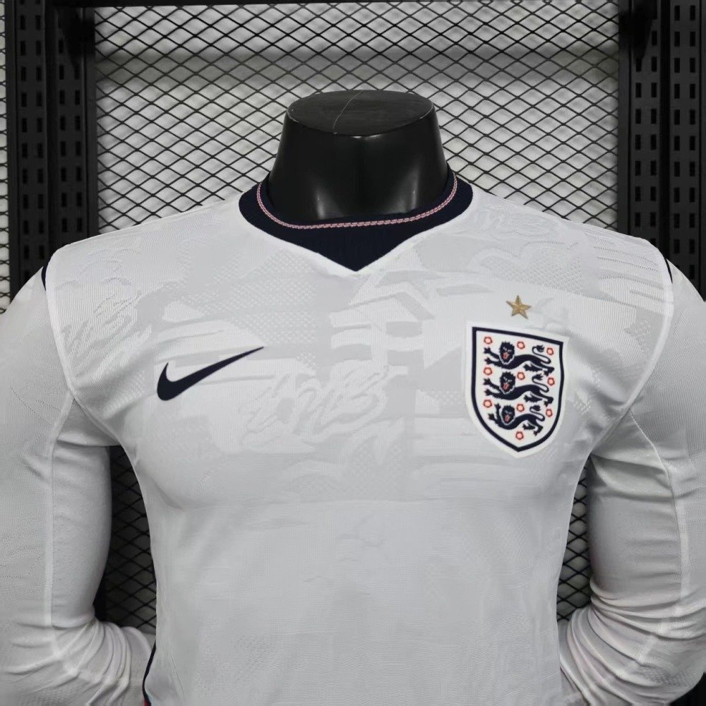 2026 England Home long sleeves Football Jersey (Players) - Image 3